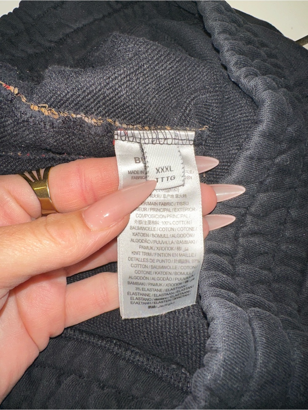 Burberry Men’s Black Jogger Pants with Novacheck sweatpants Size Medium - Picture 9 of 9